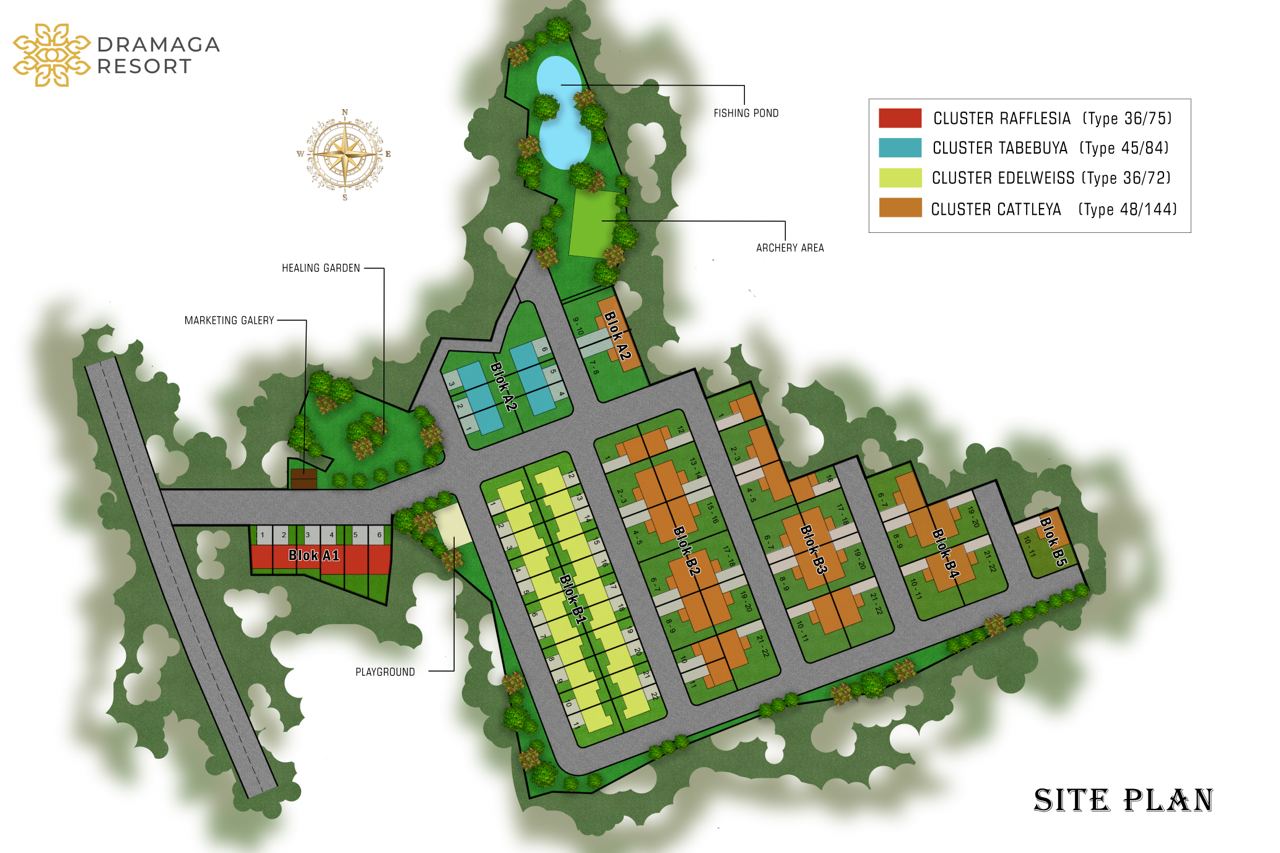 Siteplan Dramaga Resort