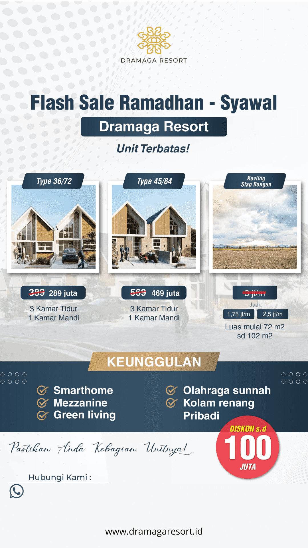 rumah bogor rumah 3 kamar tidur